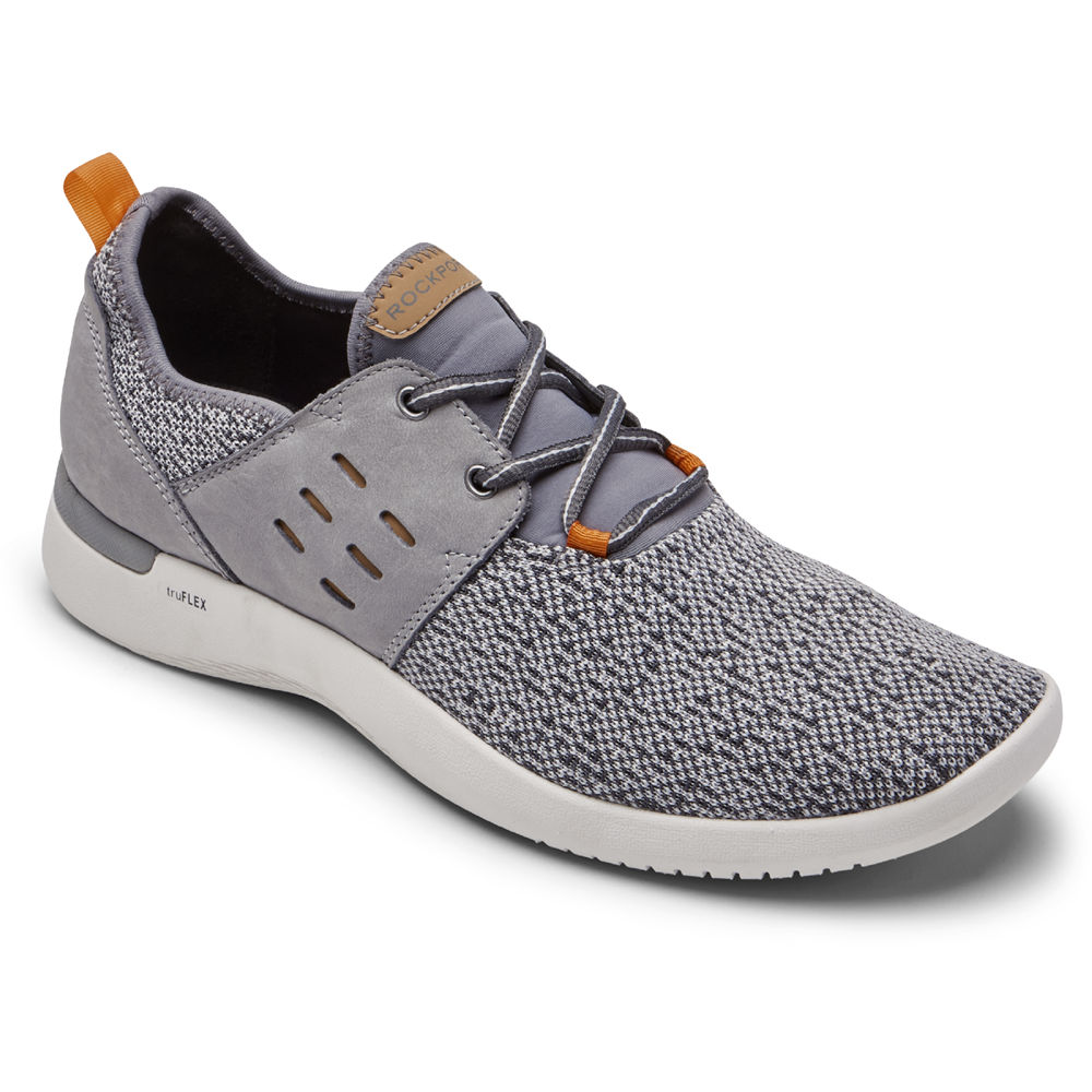 Rockport Singapore Mens Sneakers - truFLEX Tie Grey - BI4538710